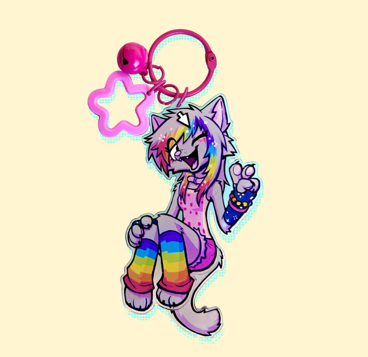 Nyan Cat Wagging Tail Keychain – Emobarkz
