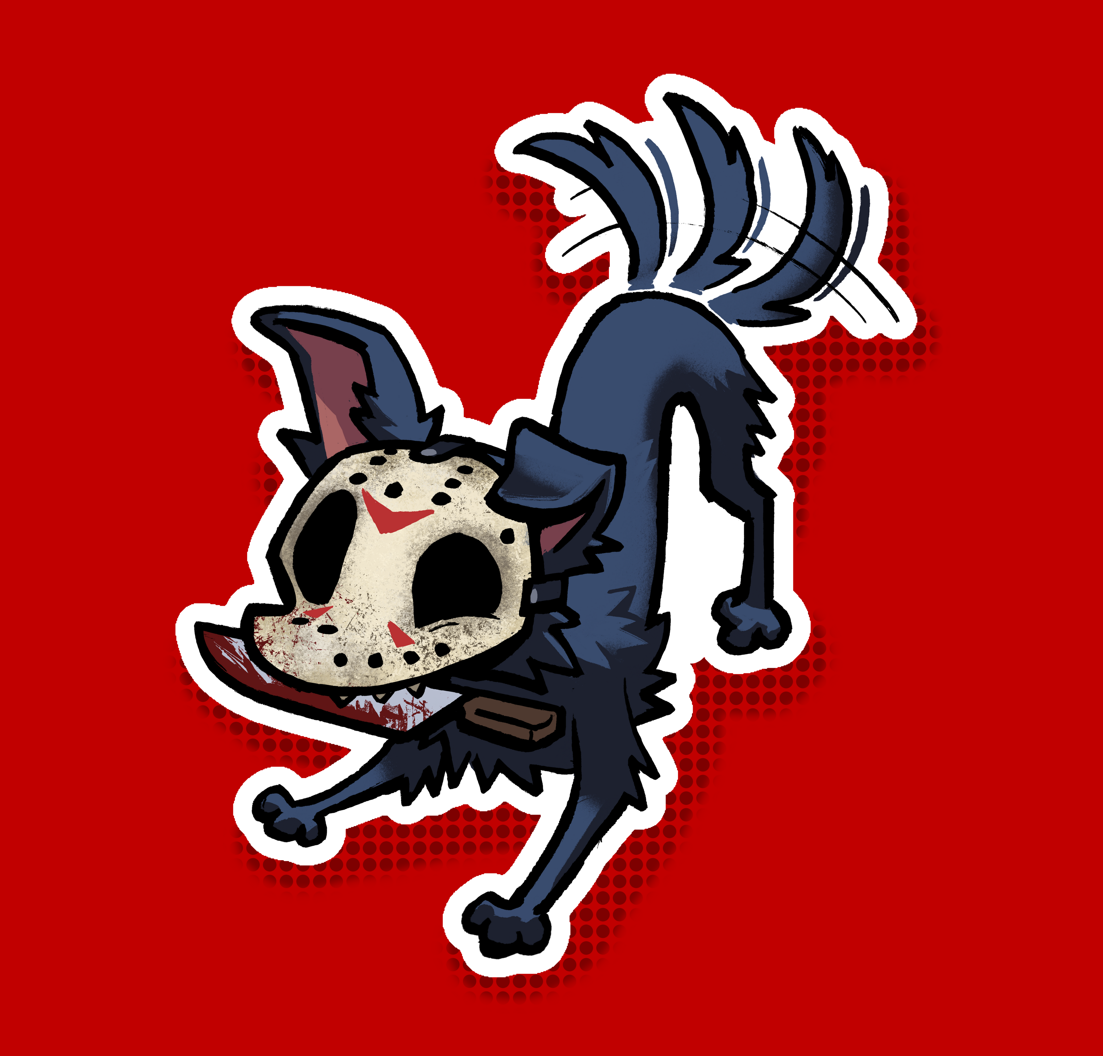 Serial Killer Dog Sticker