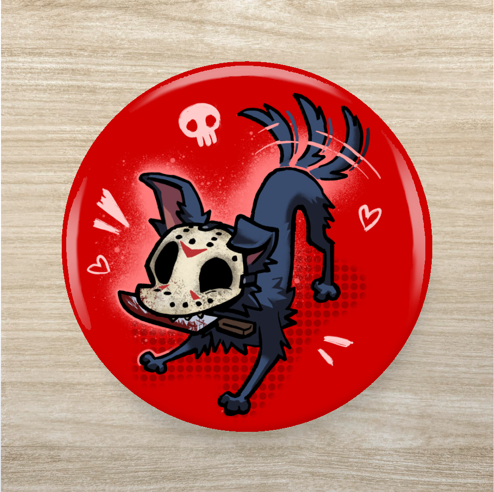 Serial Killer Dog Button